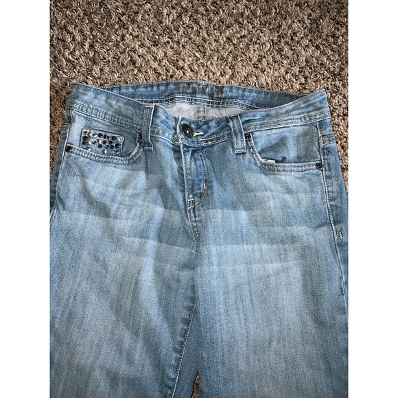 Vintage Jordache Women's 80's light wash jean capri zippers on the ankles size 4 - Picture 2 of 12
